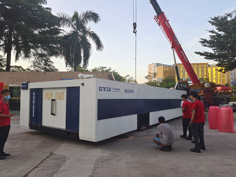 304cam永利激光8025HC总线高功率12000W光纤激光切割机交付成功